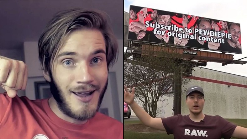 MrBeast, PewDiePie İçin YouTube Rekorundan Vazgeçti