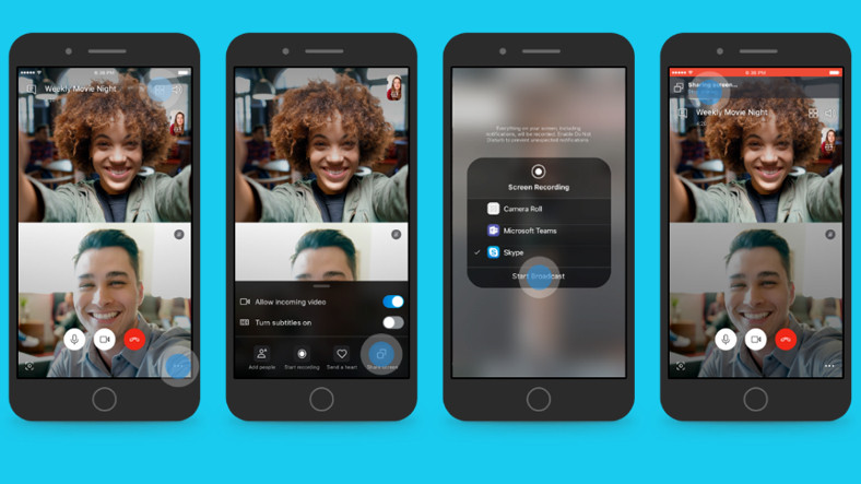 Skype'ın Mobil Sürümlerine Ekran Paylaşım Özelliği Geldi