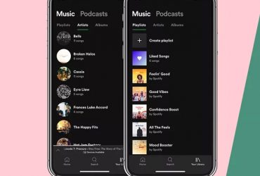 Spotify, Podcast ve Müzikler Bölümlerini Birbirinden Ayırdı