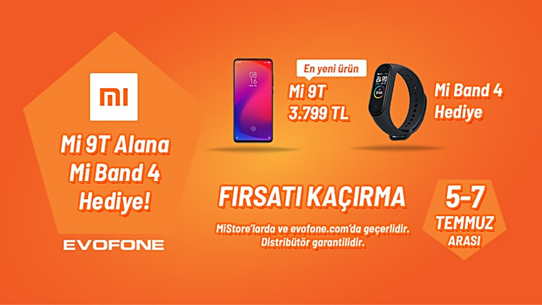 Evofone’dan Mi Band 4 Hediyeli Xiaomi Mi 9T Kampanyası
