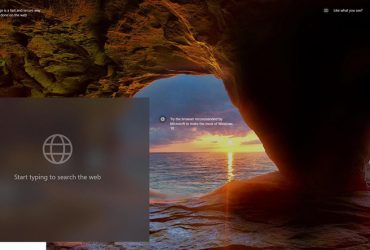 Microsoft, Kilit Ekranına Arama Kutusu Getirmeyi Test Ediyor