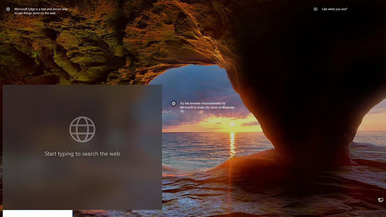 Microsoft, Kilit Ekranına Arama Kutusu Getirmeyi Test Ediyor