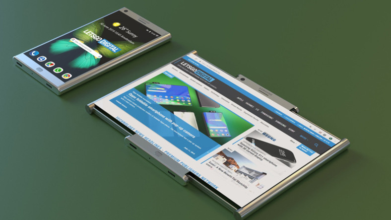Samsung’un Oldukça Garip Yeni Katlanabilir Telefon Tasarımı
